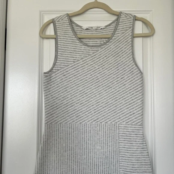 Athleta white and Gray Sweater Dress - Picture 3 of 8
